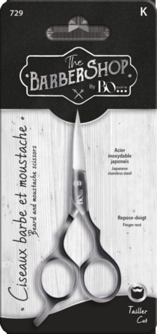 The Barber Shop by Bo Paris - Profesjonalne nożyczki: Wykonane z japońskiej stali nierdzewnej, zapewniające precyzyjne cięcie. Ergonomiczna podpórka pod palce dla optymalnego komfortu, idealna dla