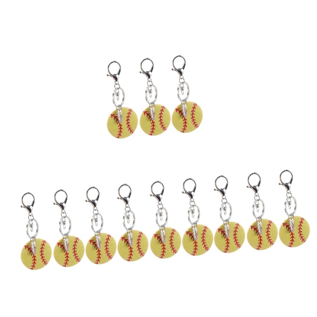 BESTonZON Portachiavi Softball Per Decorazioni Per Chiavi E Sportivo Per Appassionati Softball