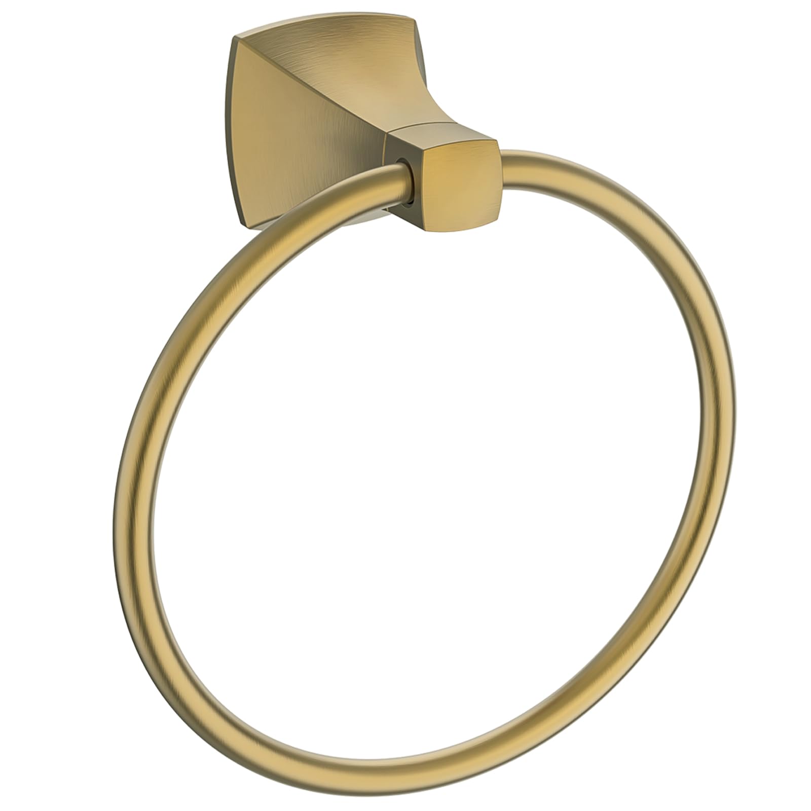 Hand Towel Holder for Bathroom Brushed Gold Towel Ring Stainless Steel and Zinc Alloy Towel Hanger Wall Mount for Bath, Kitchen