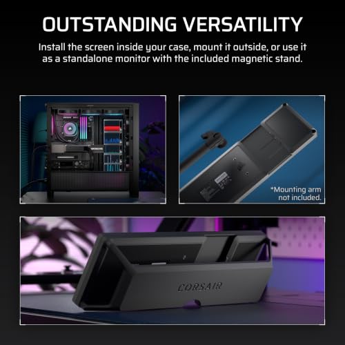 Image of Corsair XENEON Edge 14.5 Inch 2K Laptop LCD HDMI USB C AHVA Touch Screen - 2560 x 720, 60Hz, USB C DP Alt Mode, Internal and External Mount, 5-Point Multi-Touch, iCUE, for Windows PC
