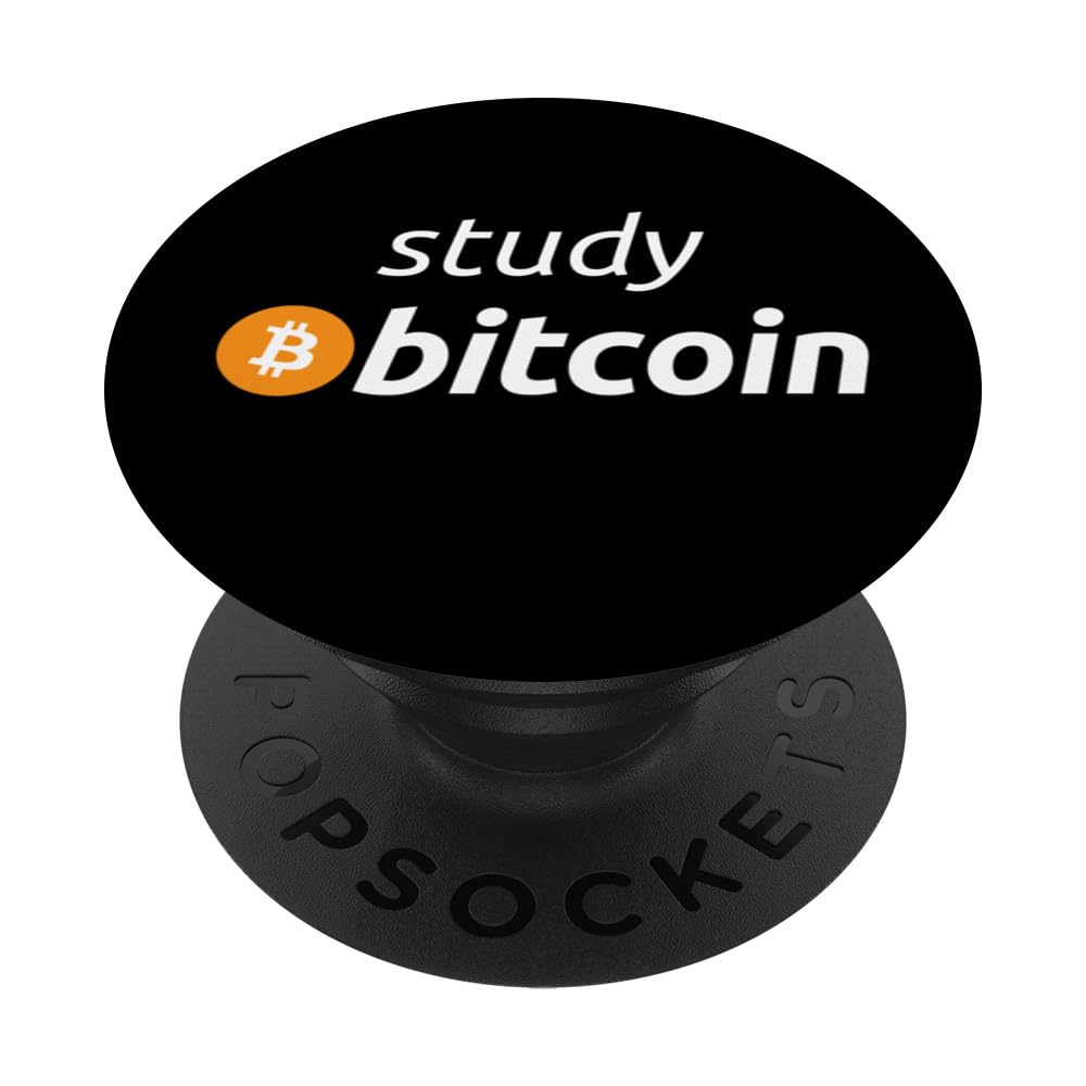 Amazon.com: Study Bitcoin - Famous Bitcoin Quote PopSockets Adhesive  PopGrip : Cell Phones & Accessories