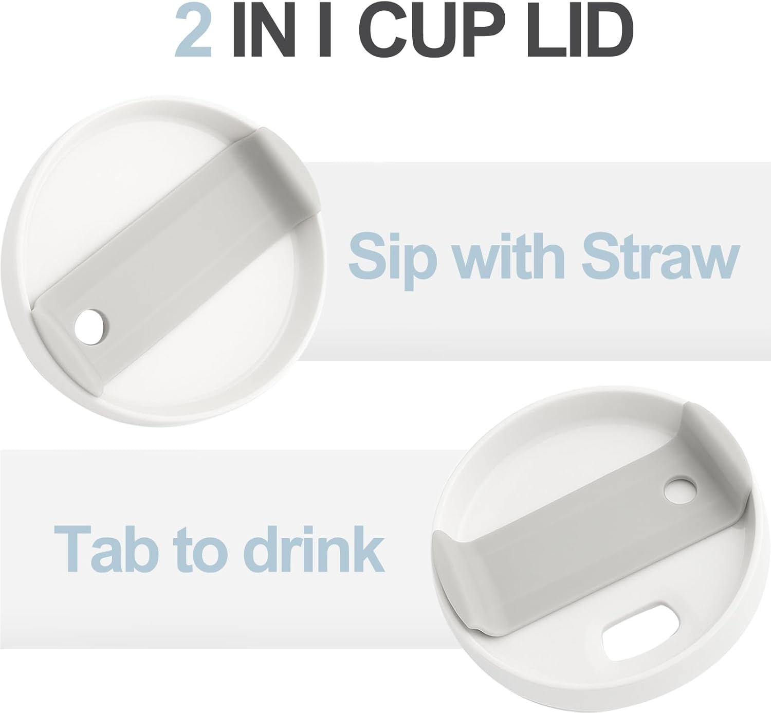 3 Pack Plastic Tumblers with Handle and Straws Lids - 40oz, 26oz, 15oz - Iced Coffee Cups Clear Acrylic Tumblers Aesthetic Water Bottles for Smoothies, Soda, Cocktails, Travel, Outdoor - Image 3