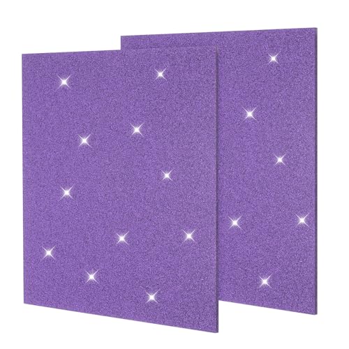 Feuille plastique acrylique paillettes violet 3mm plaque 20x20 cm pour découpe laser uxcell x2