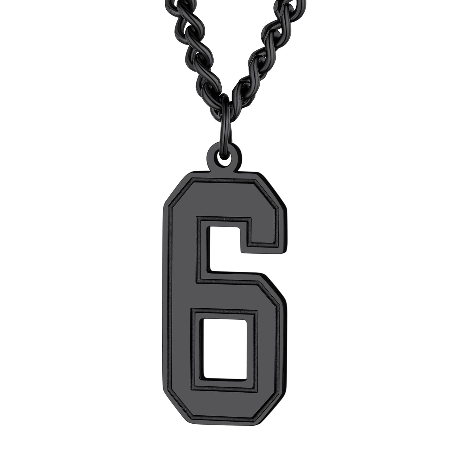 Supcare Collar Colgante de Acero inoxidable con Números 0-999 Colgante Cadena para Mujer Hombres Número de la Suerte Collar Colgante Numero Suerte Personalizado Regalo Aniversario