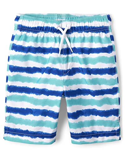 The Children's Place,Swim Trunks,Aegean Sea,Medium (7/8)