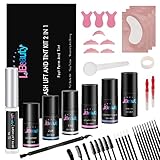 Libeauty Lash Lift and Color Kit, Eyelash Perm Kit, Black Lash Color Kit, Lash Curling Set,...