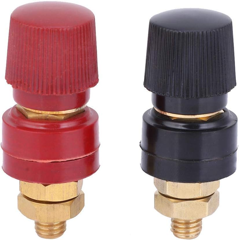 200A Terminal Binding Post 555 Type Brass Pillar Terminal Block M8 Threaded Diameter Binding Post 0-380V 2pcs