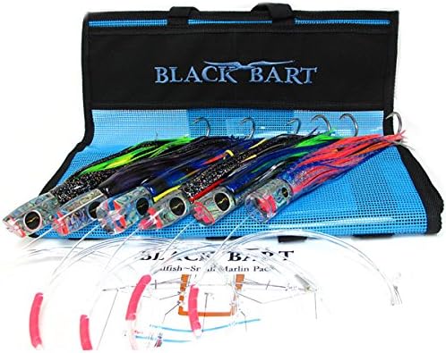 Black Bart Small Bill Fish Rigged Lure Pack (7/0, 1 Pack)