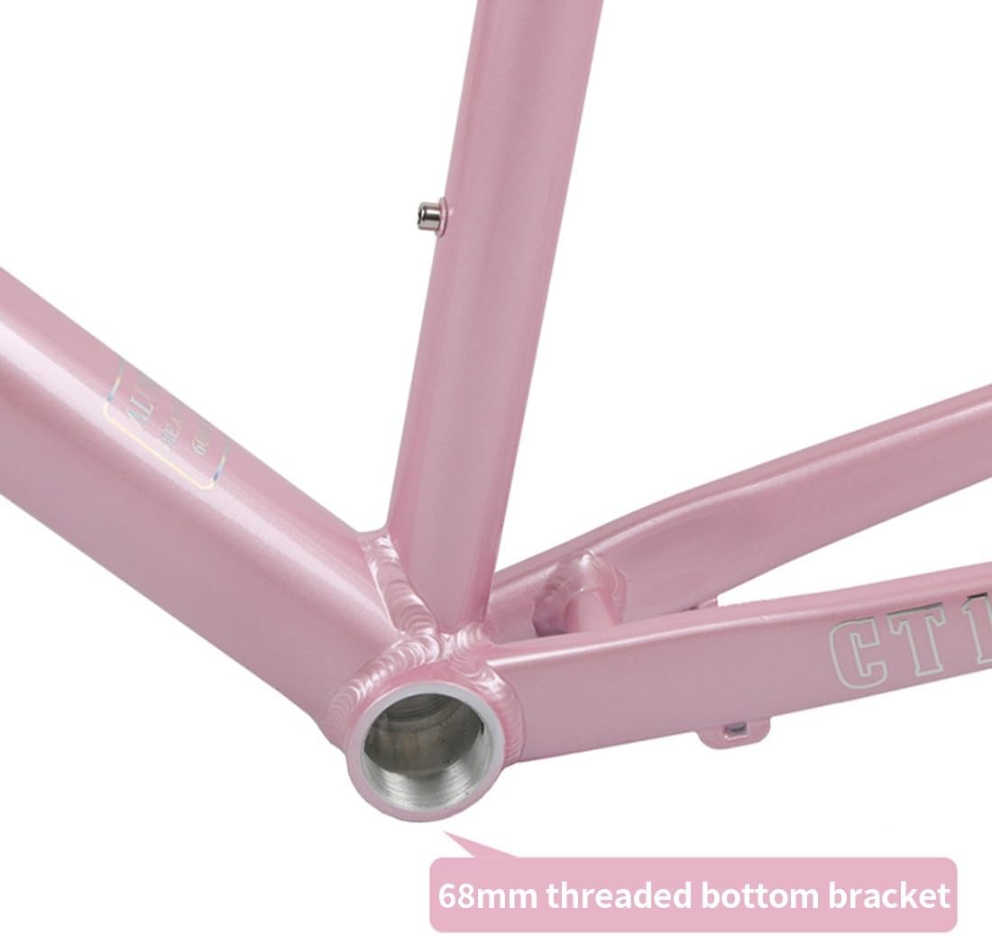 Aluminum Alloy Road Bike Frameset 700C Gravel Bike Frame Thru Axle 100/142mm Disc Brake Frame 44/47/50/53cm Internal Routing