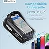 GADISTA France, Sacoche Velo Cadre Etanche pour Telephone Tactile 6.8" VTT, Cadeau Homme Noel, Accessoire Velo Indispensable (Téléphone + Rangement intégré) #4