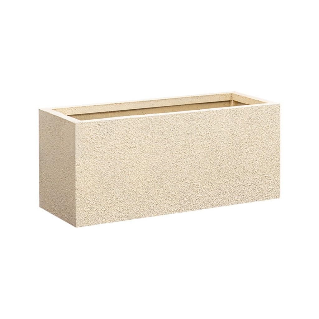 GELASIGE Flower Pots Cement Flower Pot Flower Box Home Gardening Home Furnishing Balcony Planting Box Outdoor Flower Pots(A)