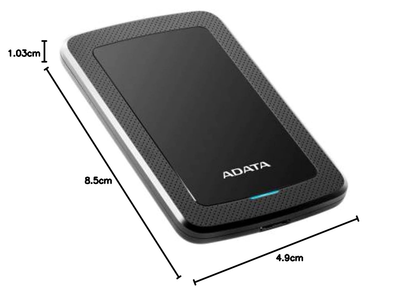 ADATA HDD Ext HV300 2TB Black Disque Dur Externe 2000 Go Noir
