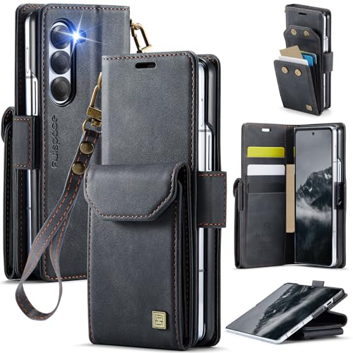 Étui Samsung Galaxy Z Fold 6 portefeuille en cuir PU protection RFID