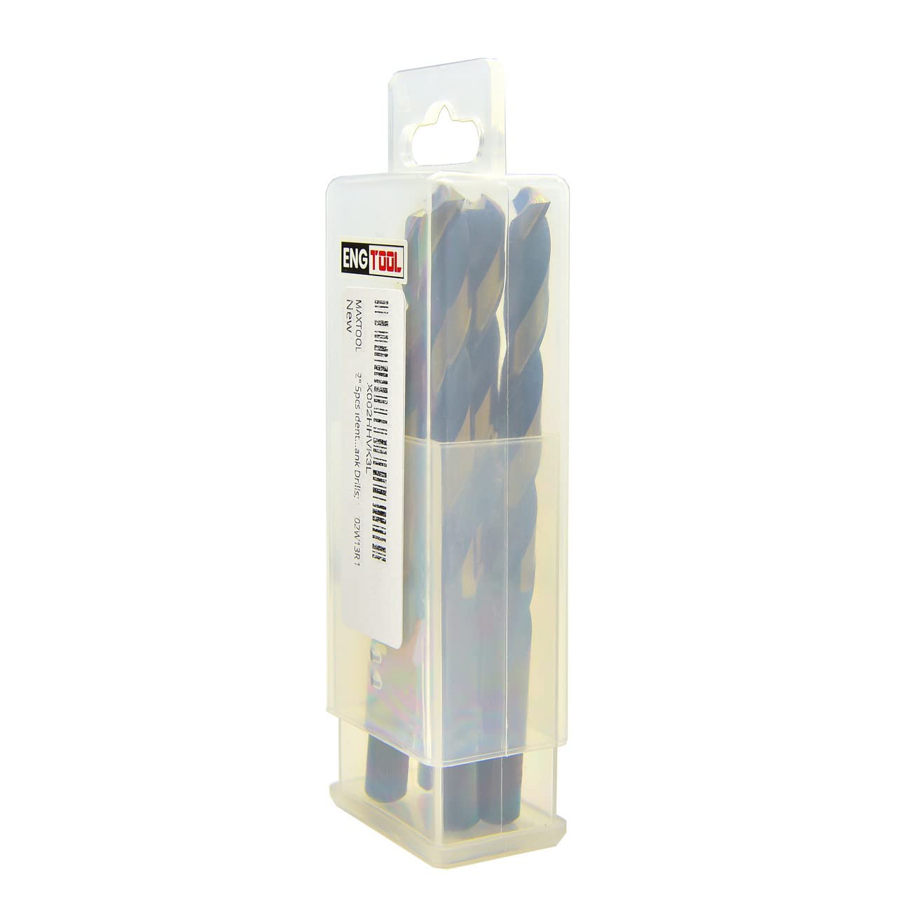 MAXTOOL 6,5 mm, 5 brocas idénticas de longitud Jobber HSS M2 brocas métricas totalmente molidas negras y de bronce rectas taladros; JBM02H10R065P5