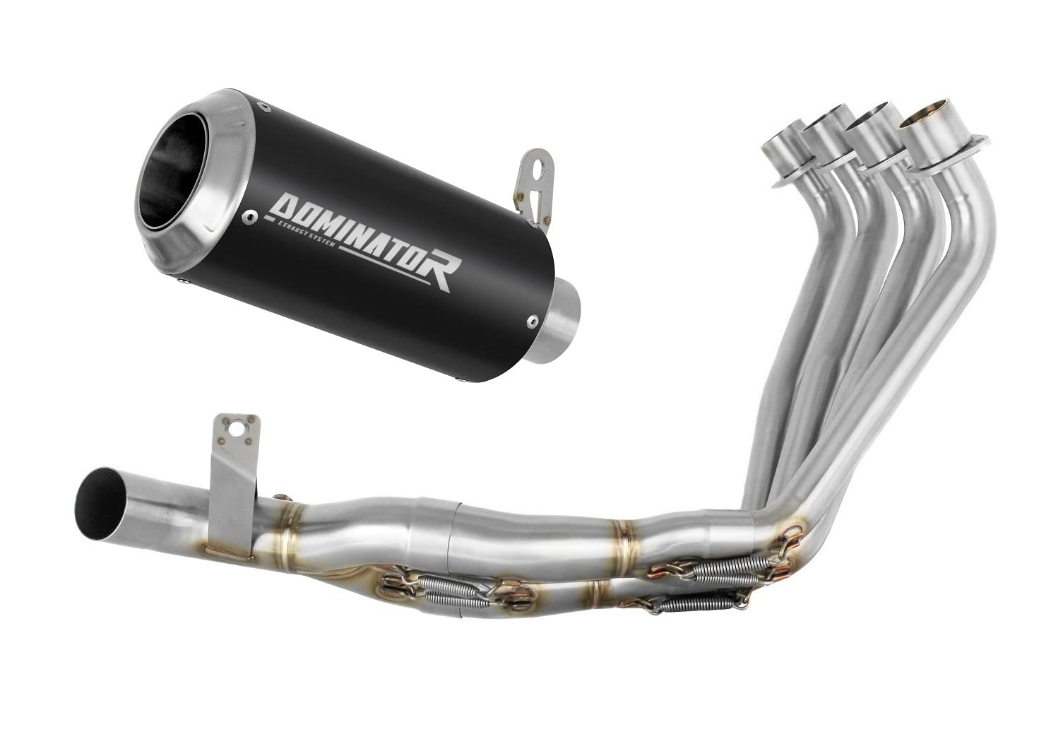DOMINATOR Ligne complète d'échappement Collecteur Silencieux GP NOIR compatible avec CBR 650 R 2019-2023