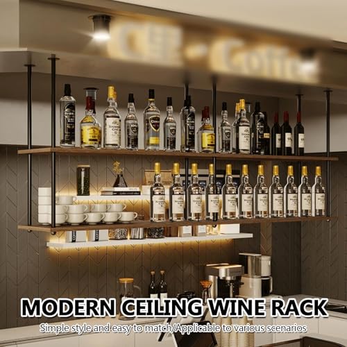 Support à vin flottant pour restaurant commercial et espace de dégustation