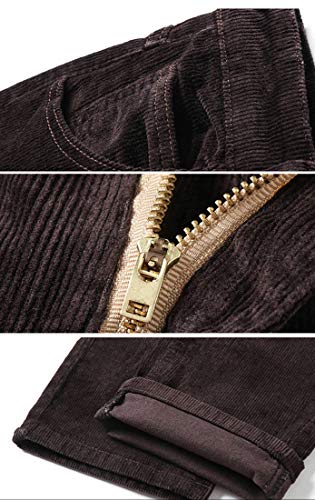 Men`s Business Slim-Fit 5-Pocket Cord Comfort Corduroy Dress Pants3