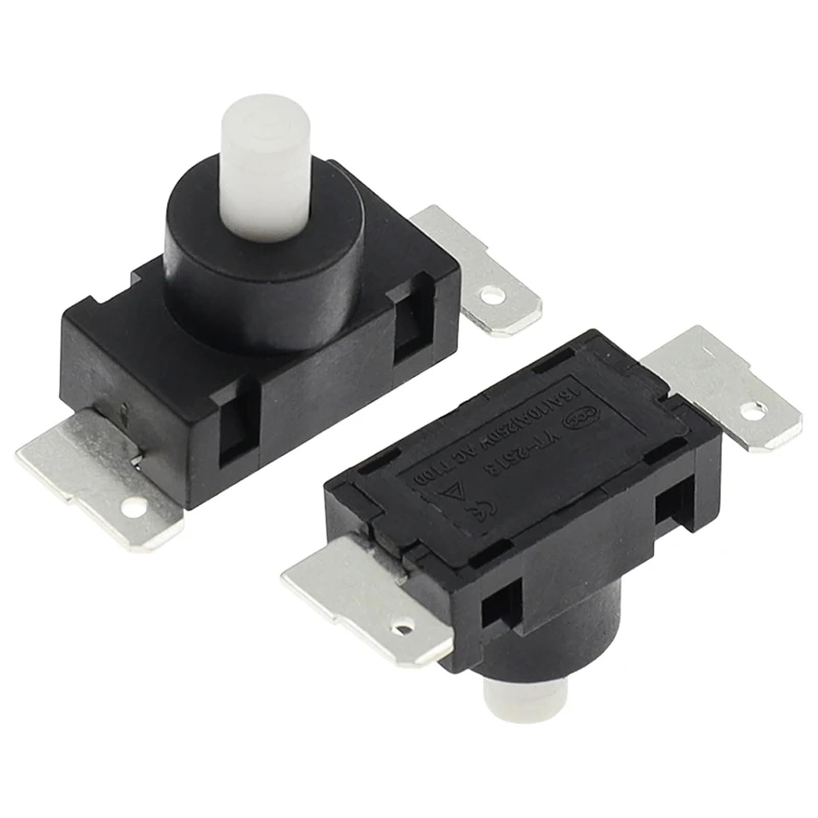 Interruptor de aspiradora YT-2513-F botón KAN-J4 de 2 pines 12A 8