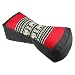 Almohada Kapok almohada Thai como almohada para cuello / huesos en rojo negro con patrón de elefante - MyThaiMassage - hecho a mano en tailandia