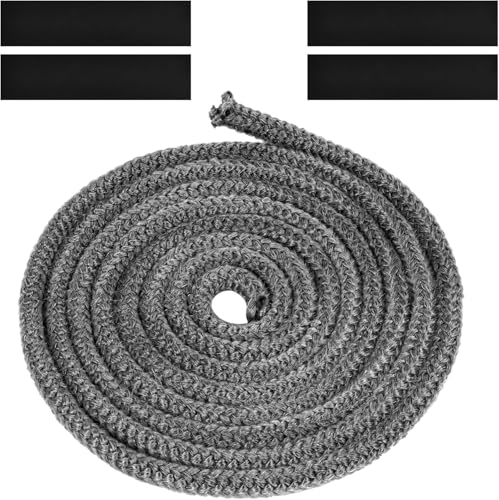 Flintronic Stove Rope, Heat Resistant Rope Seal Replacement Gasket with 4 Tapes