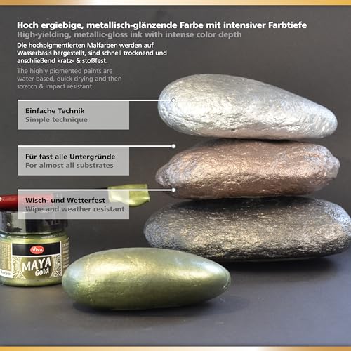 Viva Decor Maya Gold Paint - Bordeaux,Red,Medium