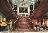 The Grand Staircase and State Chariot, Longleat House Warminster, England Original Vintage Postcard