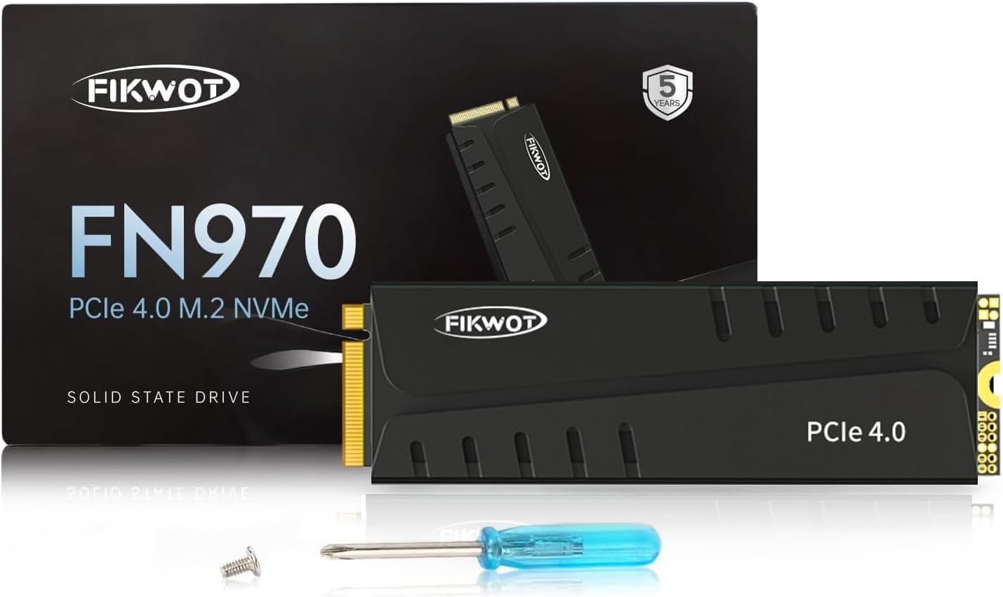 FN970 4TB M.2 2280 PCIe Gen4 x4 NVMe 1.4 Internal Solid State Drive with Heat...