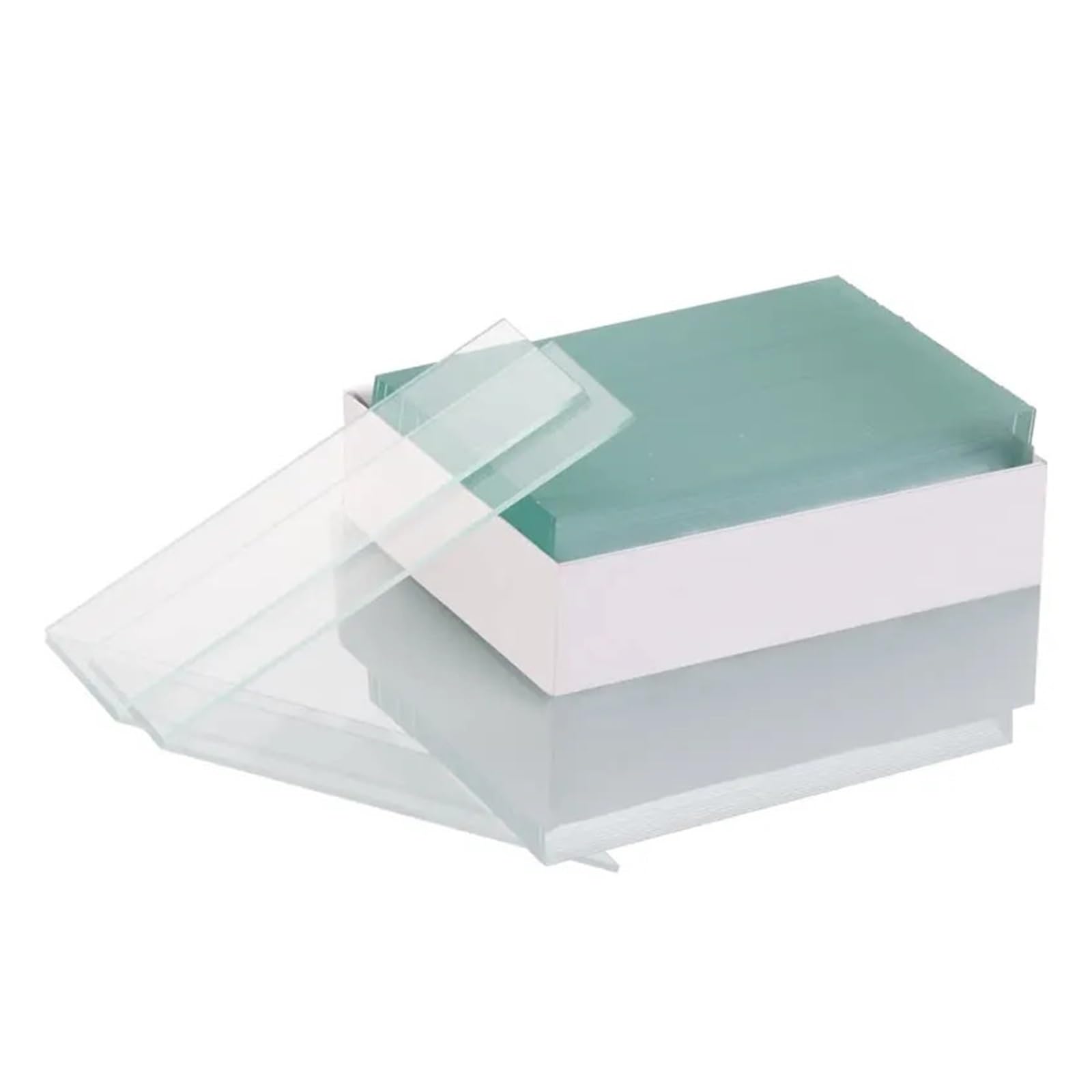Accessori FAI DA TE Vetrini for microscopio Vetrino in vetro for biologia in bianco for scienze biologiche di base 25.4x76.2mm 18mm 20mm 22mm 24mm(7105-50Pcs)