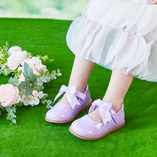 Image of PHIRAMIN Toddler Girl Mary Jane Dress Shoes-Little Girl School Uniform Shoes for Wedding Party