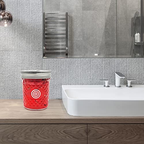 Viois, Rose & Lavender Aromatherapy Car Air Freshener(Gel Type). Handcrafted Natural Air Freshener For Car, Bedroom, Bathroom & Office. Chemical Free & Non Toxic. Ball Mason 8 Ounce Jar. (2 Pack) #TOP2