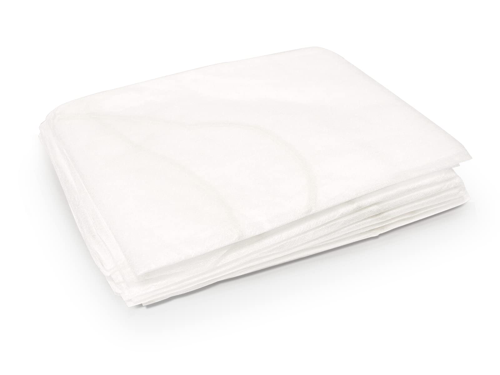 QUIRUMED Sábanas de Camilla Desechables, Caja de 100 uds, 35 Gramos, Ajustables, Color Blanco, Funda Cama de Masaje, Polipropileno, Material Suave, Hipoalergénicas