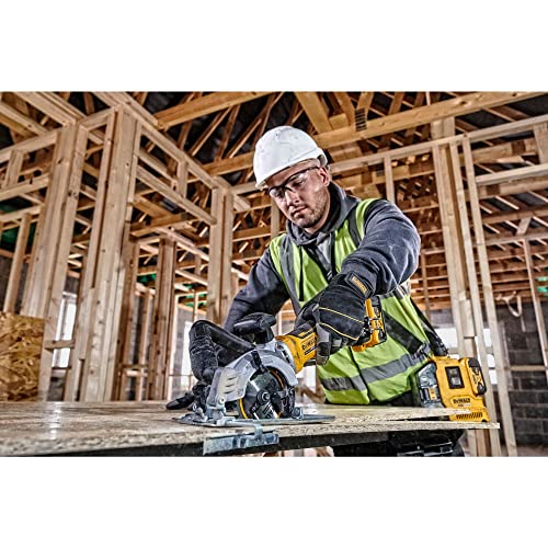 Dewalt 18V Akku- Handkreissäge DCS571NT (bürstenlos, 38mm max. Schnitttiefe, spezielle Bauweise...