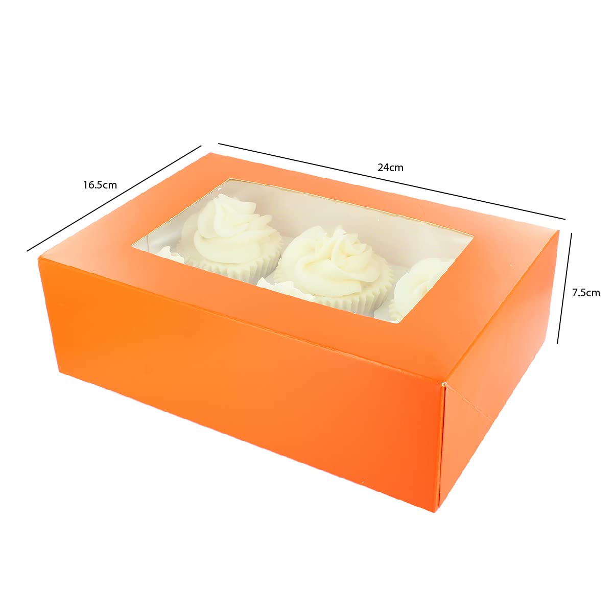 Coolty 50 Pièces Boîtes à Cupcakes 1 Trou Boîte à Muffins En Papier