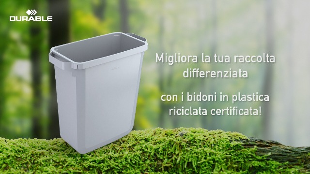 6 Coperchi Eco Per Bidoni Durabin 90L - Plastica Riciclata Certificata Blue Angel - Foto 11