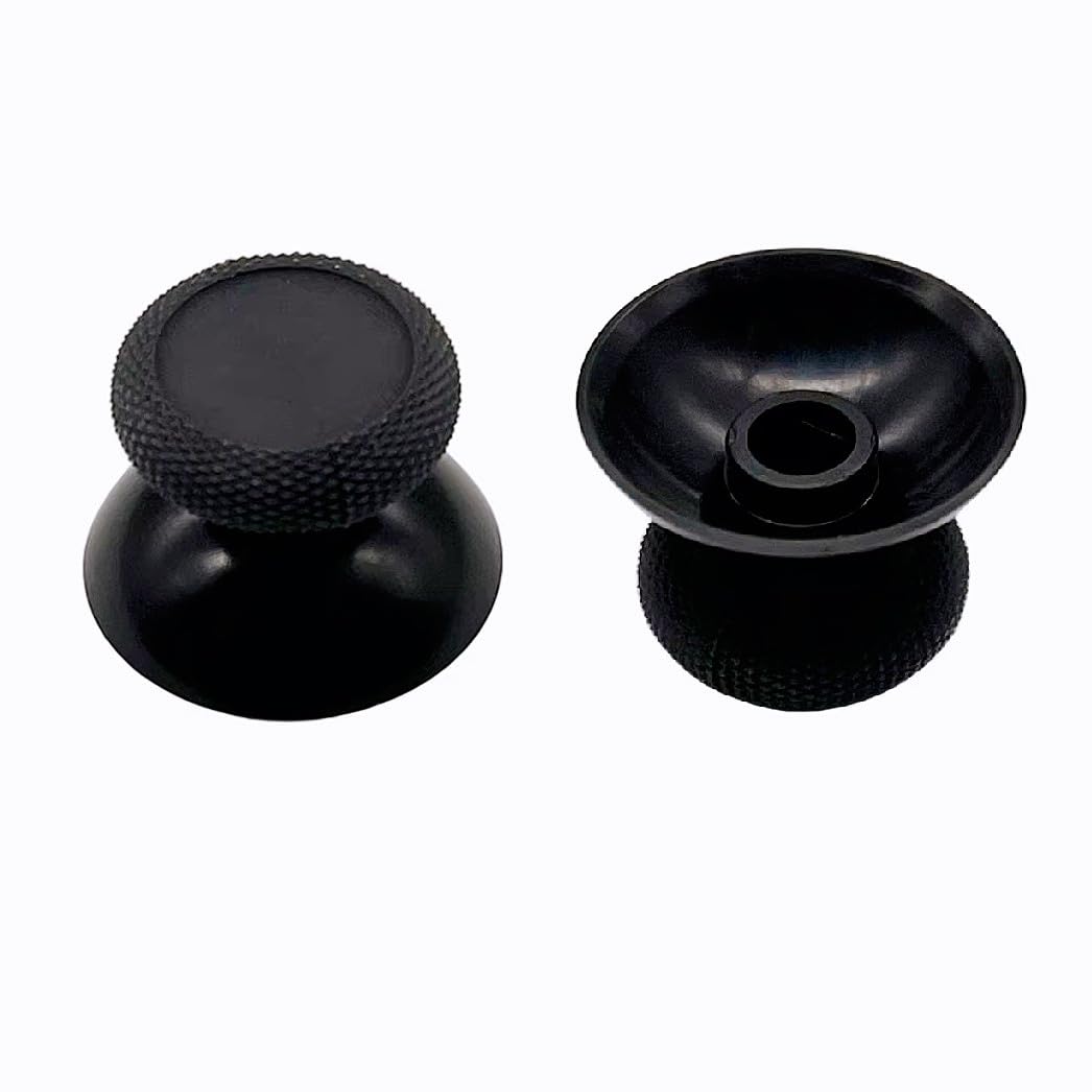 2 Pack Black Thumbsticks Replacement Kit for Meta Quest 3/Quest 3S/Quest 2/Quest Pro Controller, ToneBar Repair Buttons VR Accessories, Includes Pry Tool - 5