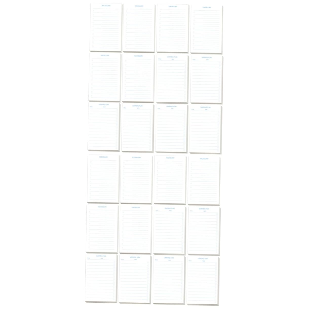HOMSFOU 2 Pièces 12 bloc-notes livre de mots Des cahiers bloc-notes de poche école cahiers en vrac mini cahier s-s lisses coussinets d'écriture petits pavé de Papier