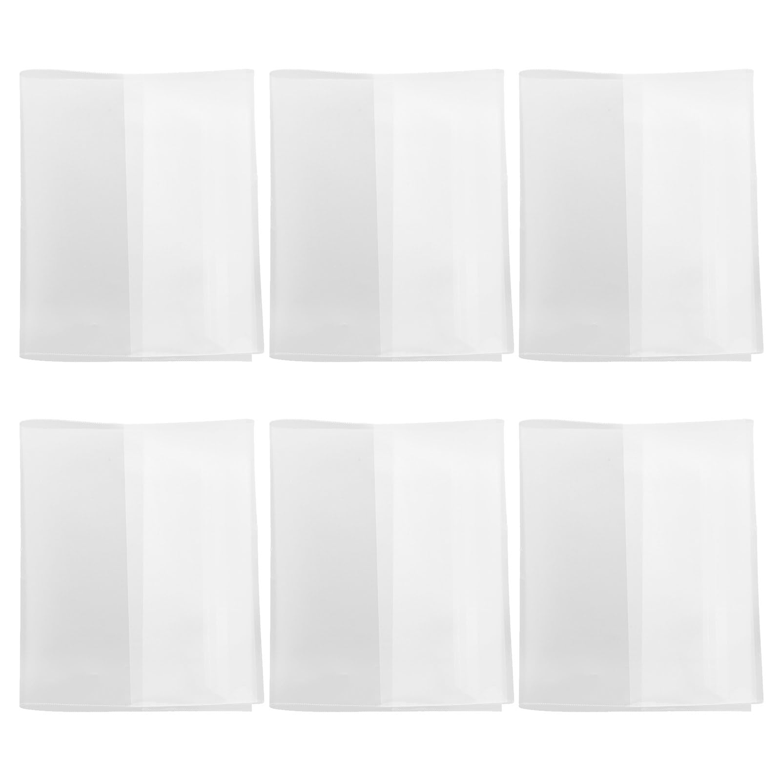 Copertine Protettive per Libri in Plastica Trasparente 60 Pezzi Custodia per Quaderni A5 Adatta per Scuola e Ufficio