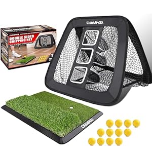 CHAMPKEY Golf Chipping Netz mit Matte