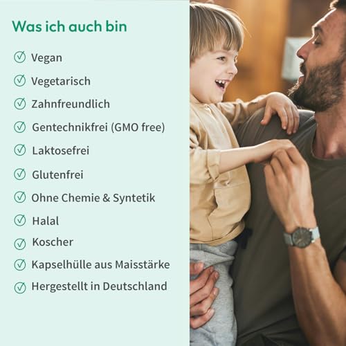 Omega 3 Kinder - 330 mg DHA pro Tagesdosis - Omega 3 vegan aus Algenöl - ohne Fischgeschmack - zuckerfrei - Algenöl Kapseln für Kinder… – Ansicht 5