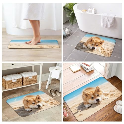 Tapis de sol 3D motif chien facile à nettoyer contre les sols humides - 8