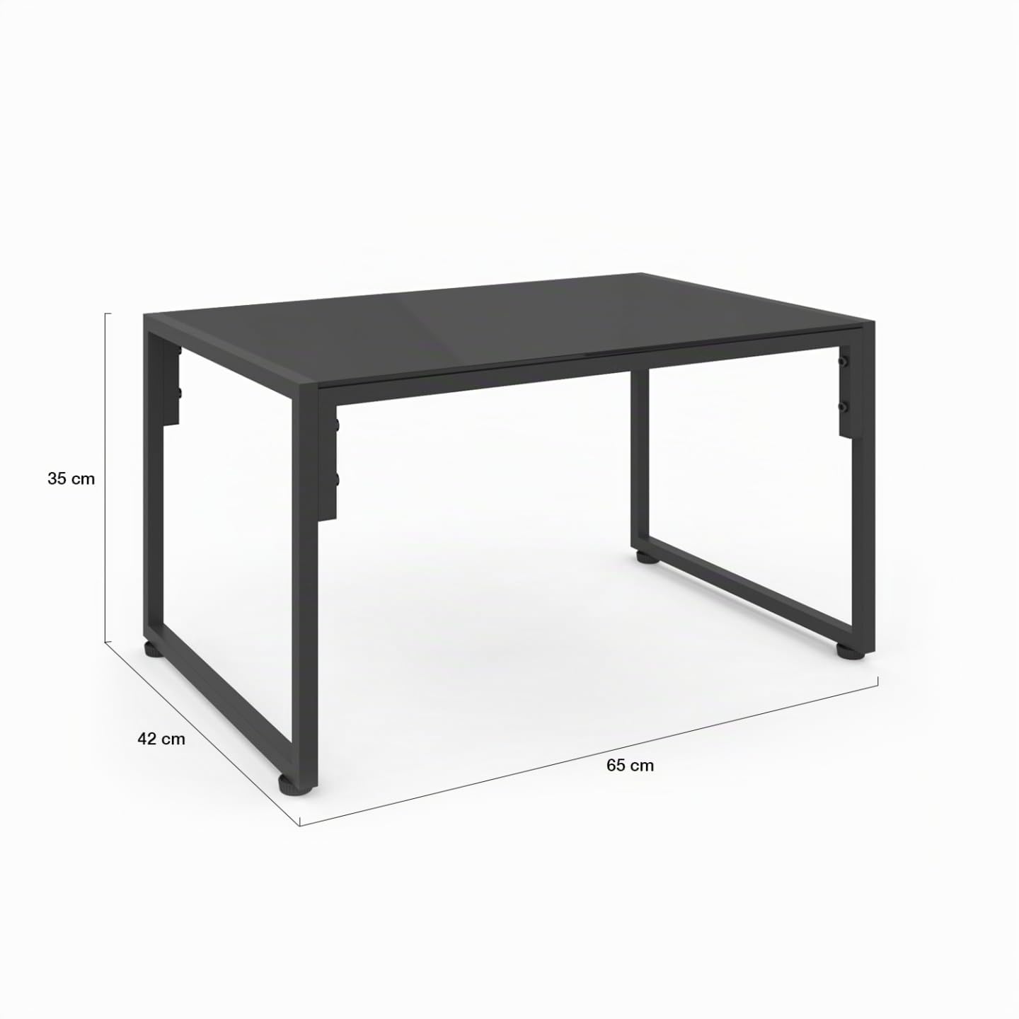 IDMarket - Salón de jardín bajo Nairobi 6 plazas de acero gris antracita
