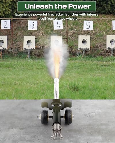 image for FAITIO Firecracker Cannon, Stainless Steel Mini Cannon Model Shoots Fi