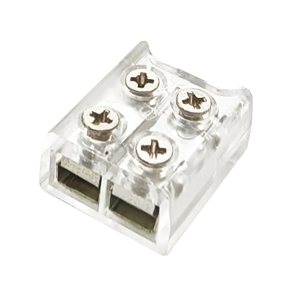 10pcs 2 Pin 10mm Led Connectors Strip to Wire Solderless Transparent LED Lights Connector Tighten Screw Lamp Strip Connectors for 5V 12V 24V COB SMD LED Lights - Image 3