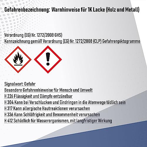 Lausitzer Farbwerke Traditionele 2-K tegellak in set voor tegels incl. verharder tegellak glanzend wit grijs zwart lichtgrijs zilvergrijs antracietgrijs crèmewit 2-componenten lak (1 L, zwart