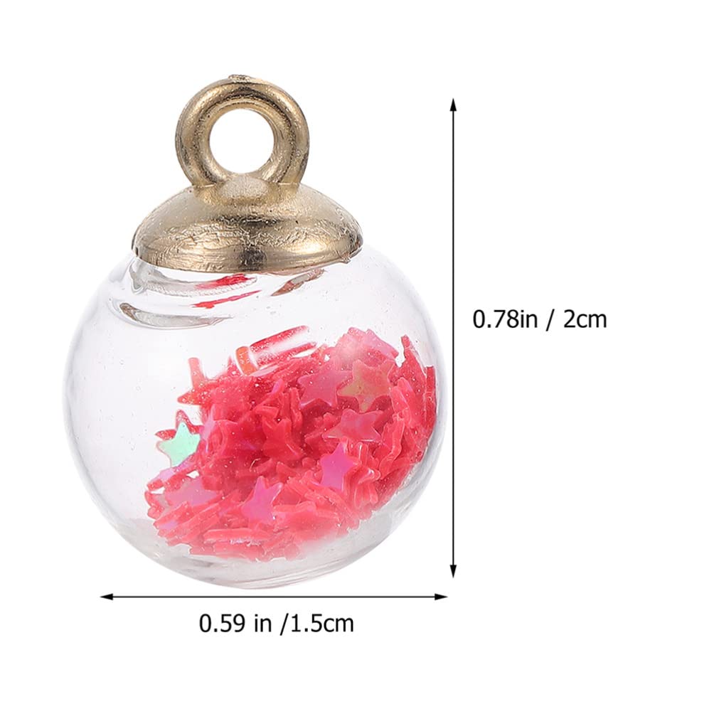 creazione di gioielli 30 pezzi colorati misti sfera di vetro con stella pietra sfera di vetro charms orecchini pendenti pendenti pendenti perline ciondolo collana bracciale orecchino fornitura di gioi