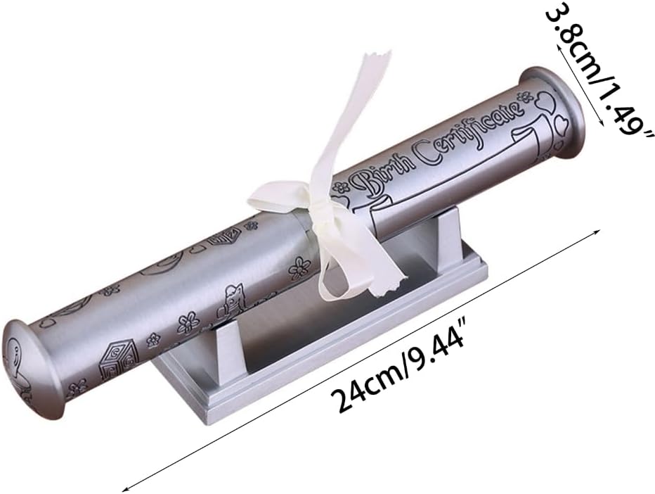 ヨーロッパ証明書ホルダー家庭用スクロール装飾卒業証書チューブデスクトップ絶妙なトリム亜鉛合金ヴィンテージ