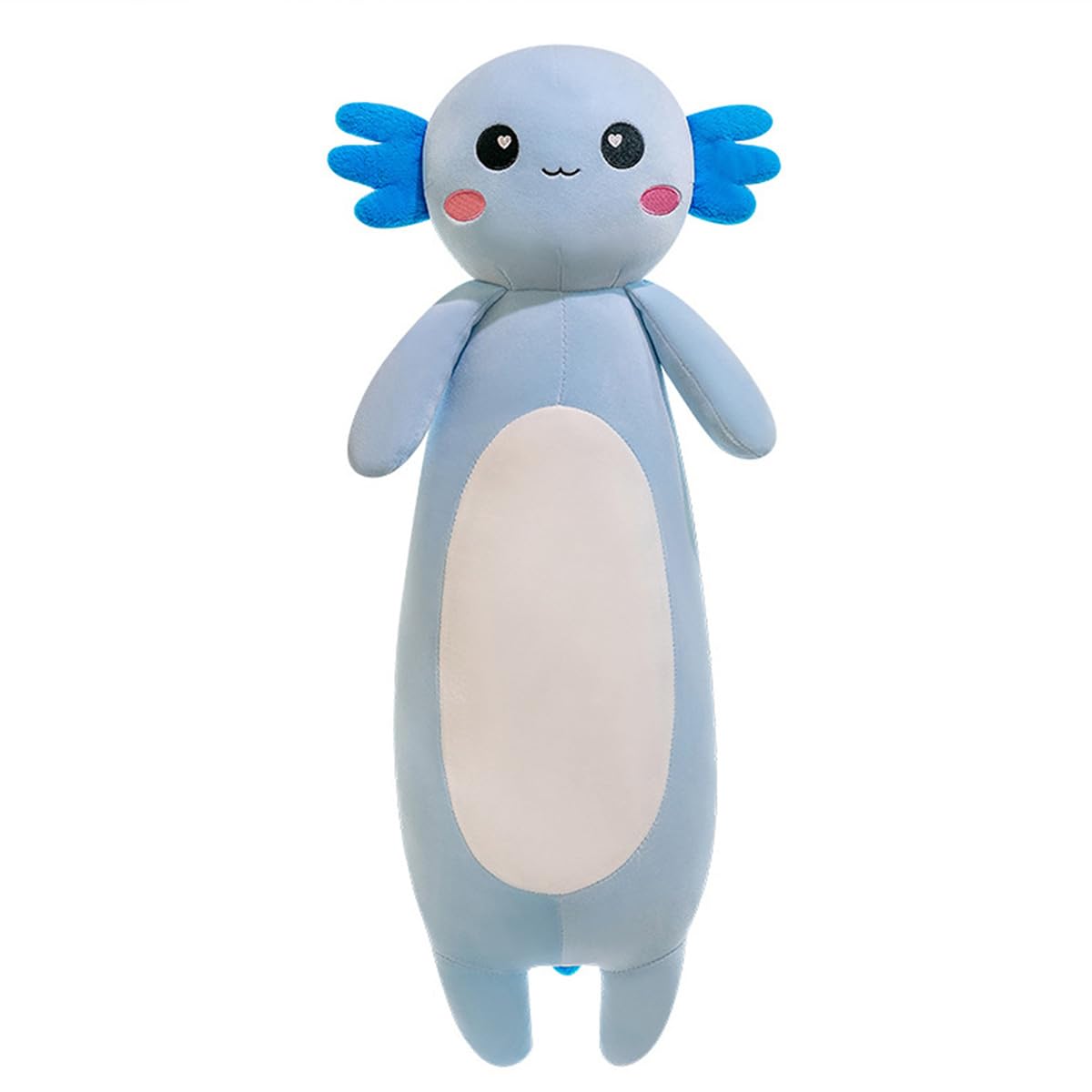 Aiuidun Long Axolotl Plush Pillow, Cute Axolotl Stuffed Animal Body Plush Soft Plushies Doll Toy for Girls Boys(100cm/39.37inch,Blue) — image 1