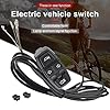 Starnearby Ensemble Lumière Vélo 24V-48V, Phare de Vélo électrique avec Klaxon, Feu Arrière Vélo électrique avec Clignotant et Feu Stop, Feu Avant et Arrière pour Scooter électrique, Vélo électrique #3
