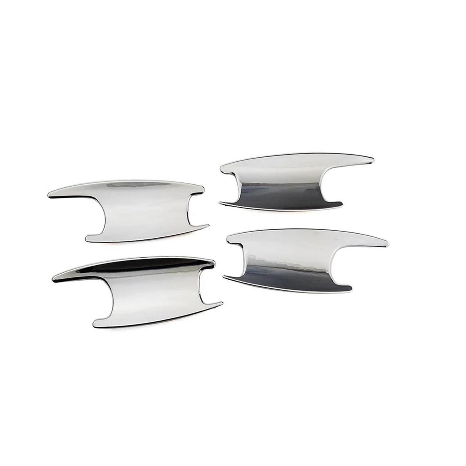 Qibbei Chrome B Car Exterior Door Handle Bowl Cover Modify Frame Trim Parts For Benz A B C E Cla Glb Glc Class 2020 2021(Chrome B)