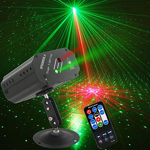 Party Lights DJ Lights Disco Stage lights Sbolight Led Projector Strobe lights dj equipment for Stage Lighting with Remote Control for Dancing Christmas Gift Thanksgiving KTV Bar Birthday Outdoor